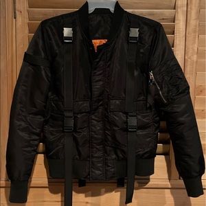 Black Bomber Jacket